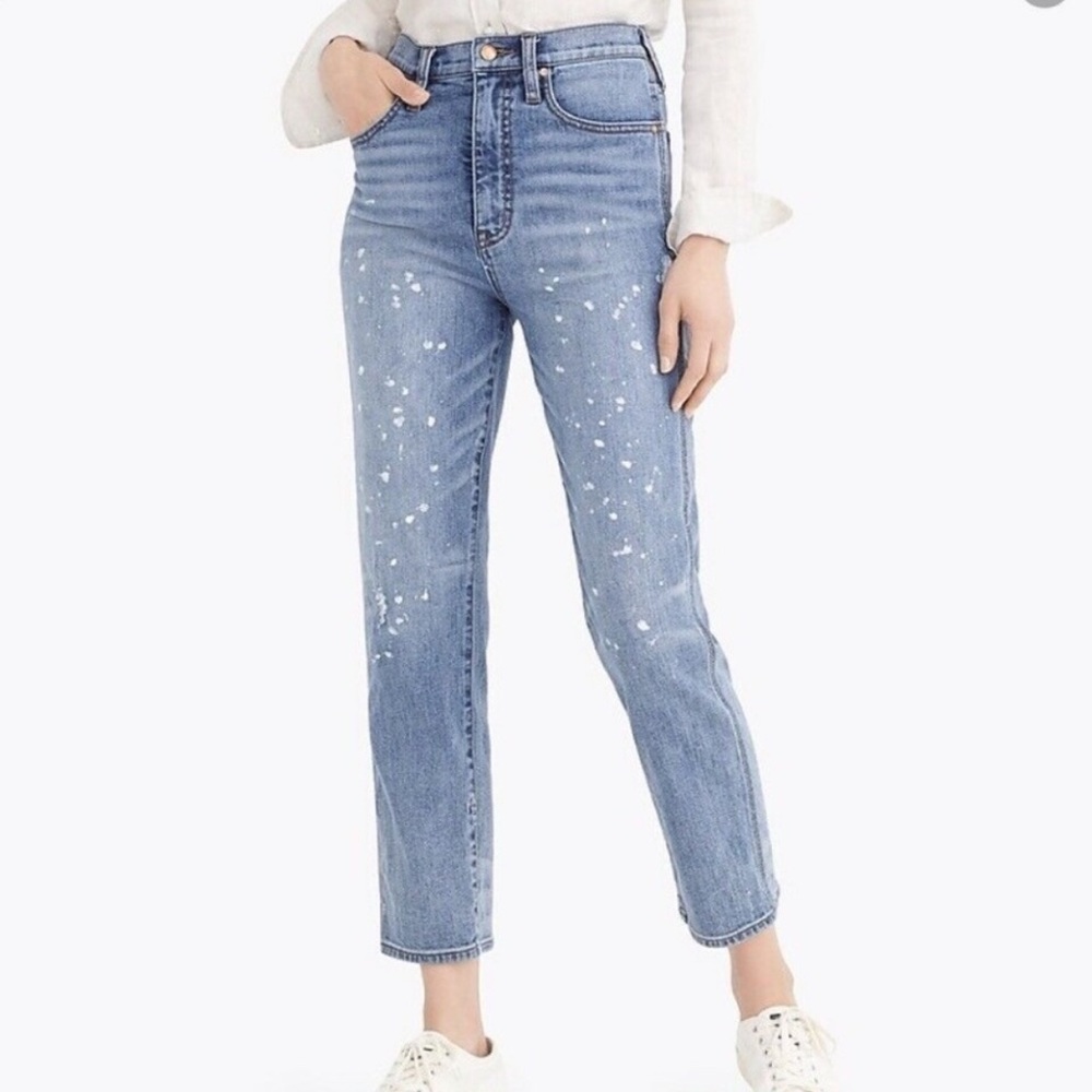 NWT J. Crew Point Sur Cropped Splatter Print